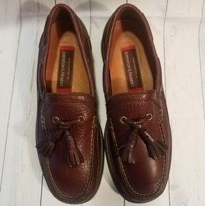 Johnson & Murphy Leather Slip On Loafers